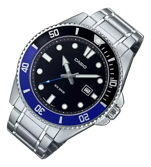 Relógio Casio Duro 44mm MDV-10D-1A2V Batmam
