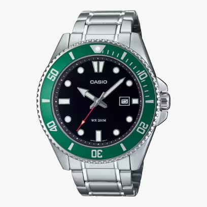 Relógio Casio Duro 44mm MDV-107D-3AV 200m Kermit
