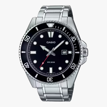 Relógio Casio Duro 44mm MDV-107D-1A1V Preto