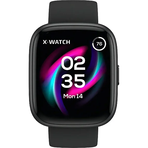 Smartwatch X-Watch Preto Esportivo XSWUQPI001A