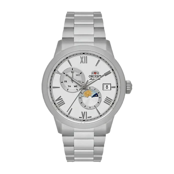 Relógio Orient Special Caliber 39mm Prata YN6SS034-S3SXD