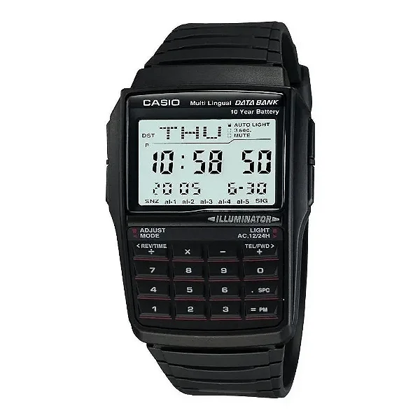 Relógio Casio Masculino Calculadora Dbc-32 Preto