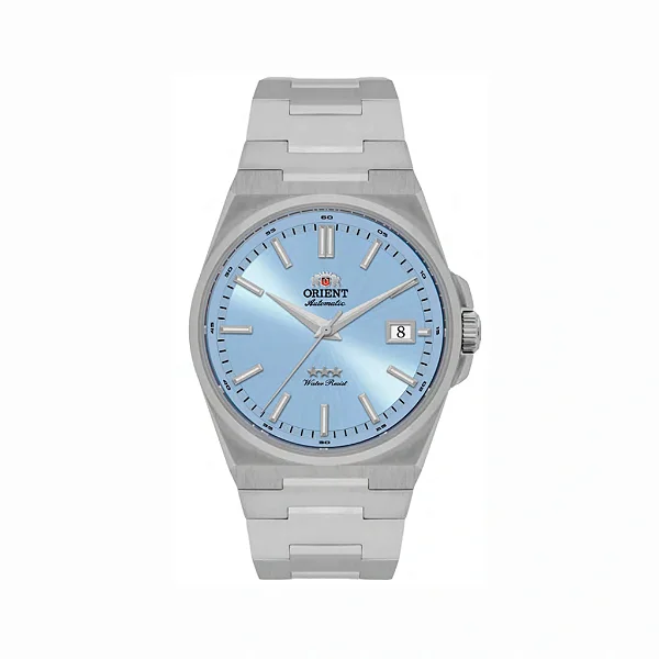 Orient 3 Estrelas Elegance 38mm Azul Claro