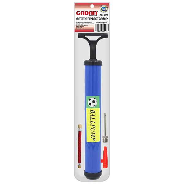 Bomba de ar manual p/bola 28cm - GAdan