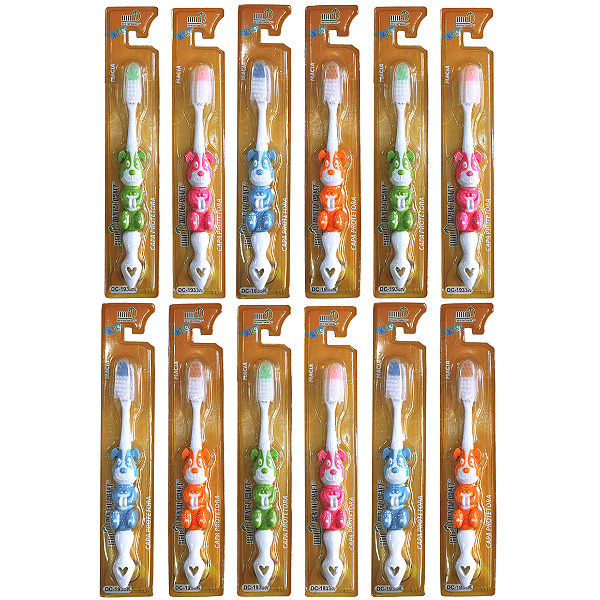 Escova dental infantil macia c/12un 1933K