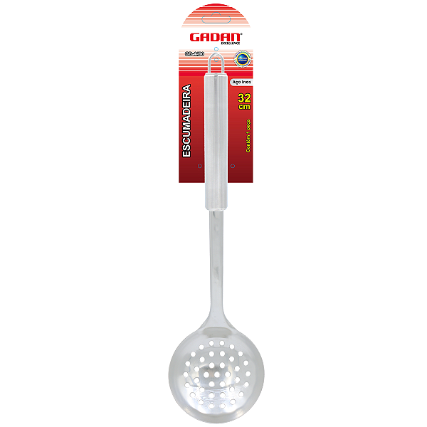 Escumadeira para fritura inox 32cm - Gadan