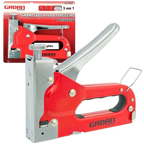 Grampeador de tapeceiro 4-14mm profissional - Gadan