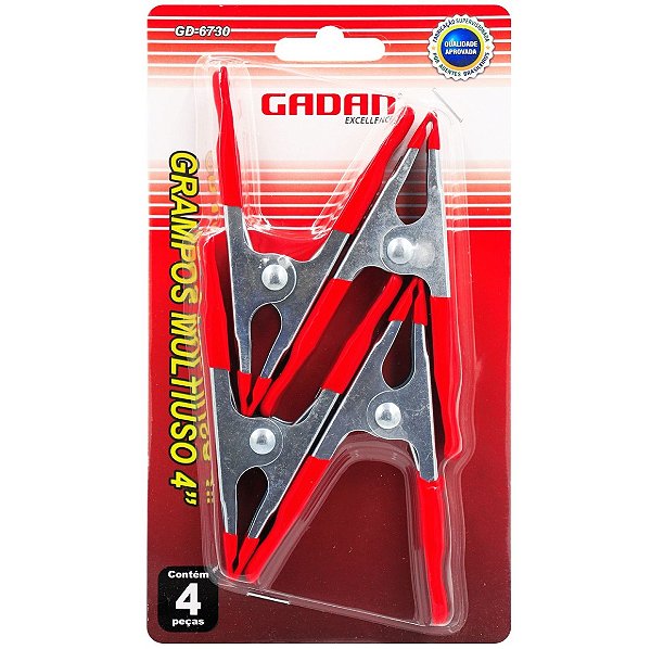Kit com 4 grampos de 4" - Gadan