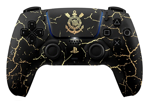 Controle PS5 Customizado Timão Corinthians Gold