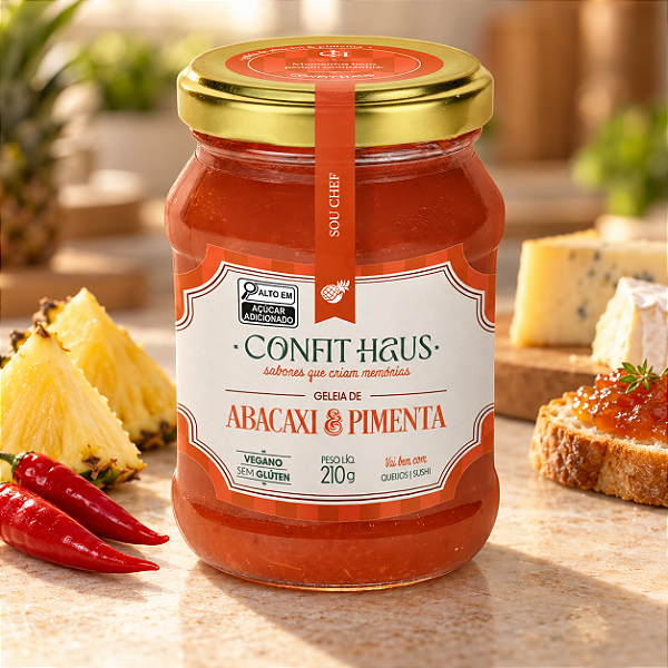 Geleia de Abacaxi com Pimenta Confit Haus 210g