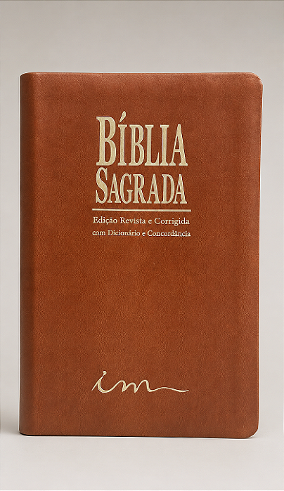 BÍBLIA PU DICIONÁRIO E CONCORDÂNCIA SEM ÍNDICE - MARROM CLARA