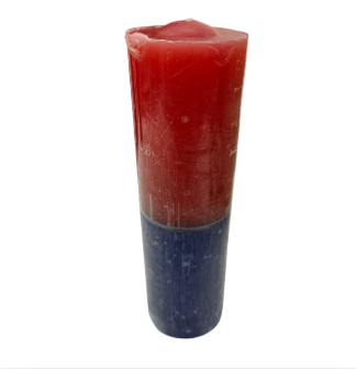 Vela 7 Dias Vermelha/Azul 200g
