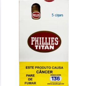 Charuto Tradicional - Phillies titan - caixa com 5 Unidades