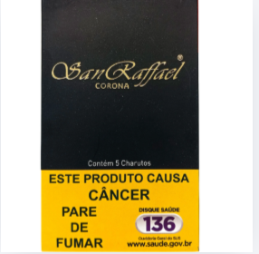 Charuto San Raffael Black (Chocolate) - Petaca com 5 Unidades