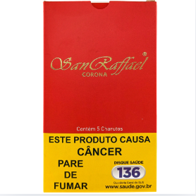 Charuto San Raffael Tradicional Natural - Petaca com 5 Unidades