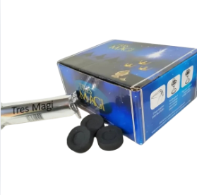 Carvão Três Magi 33mm - Caixa com 100 Unidades