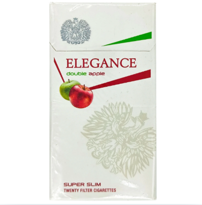 Cigarro Super Fino Elegance Double Apple - Maço com 20 Unidades