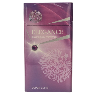 Cigarro Super Fino Elegance Blueberry - Maço com 20 Unidades