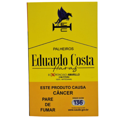 Palheiro Eduardo Costa Haras Amarelo com Piteira – Caixa com 20 Unidades
