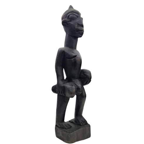 Escultura Africana Exu em Madeira Entalhada – 25cm