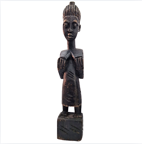 Escultura Africana Oyá (Iansã) em Madeira Entalhada – 35cm