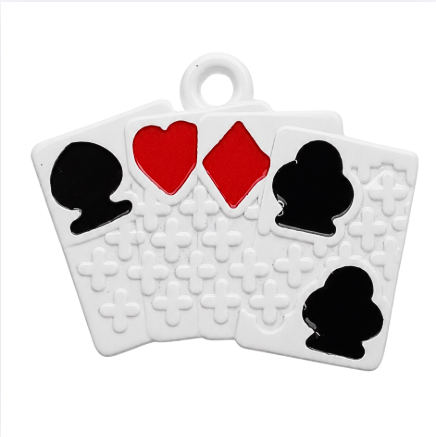 Pingente Cartas de Baralho – 2,5cm