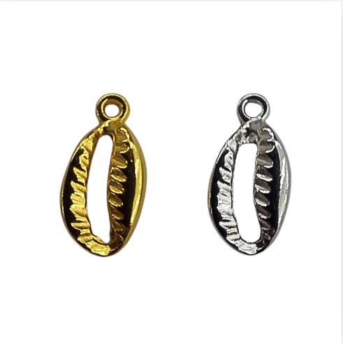 Pingente de Búzios – Dourado ou Prateado – 2cm