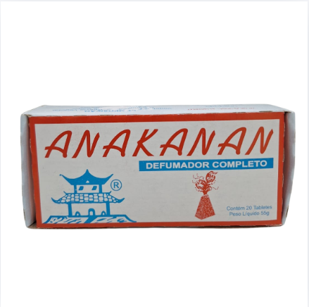 Defumador Completo Anakanan 20 Tabletes | Caixa com 20 Unidades