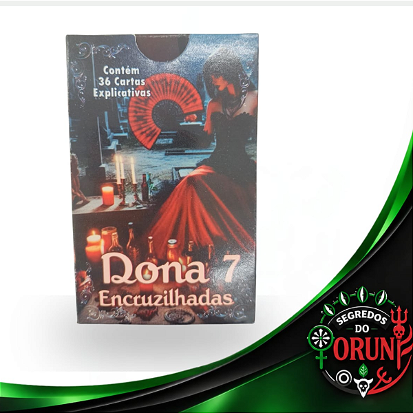 Baralho Dona 7 Encruzilhadas – 36 Cartas Explicativas