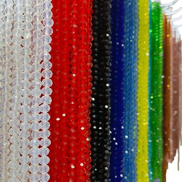 Fio de Miçanga Cristal para Guias - Diversas Cores