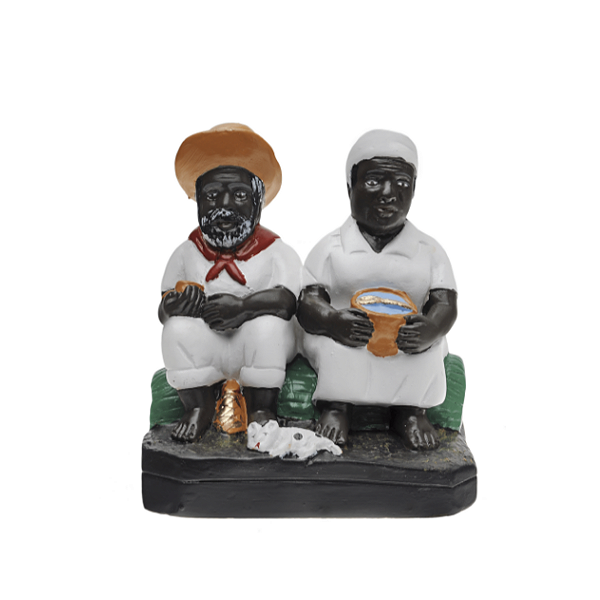 Casal Pretos Velhos - 20cm