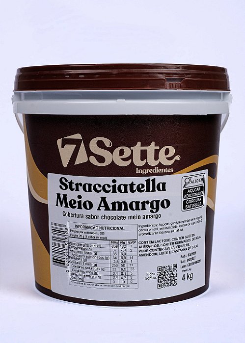 Stracciatella Meio Amargo 4kg