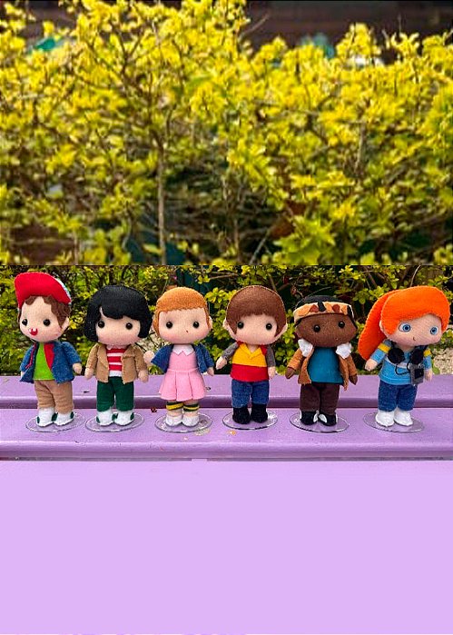 Miniaturas Stranger Things 6 Personagens sob encomenda