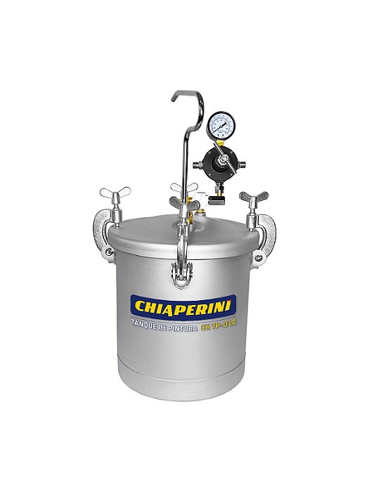 Tanque De Pintura 10 Litros Com Manômetro Chiaperin Chtp-010