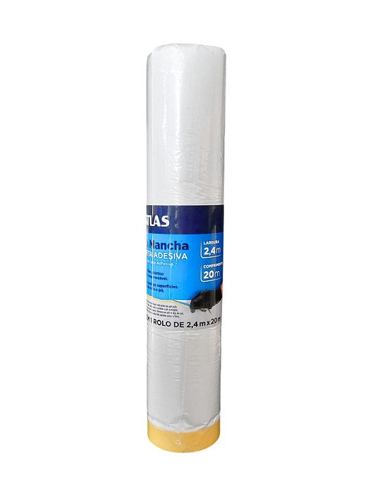 Plástico para mascaramento com fita adesiva 2,4mx20m Atlas