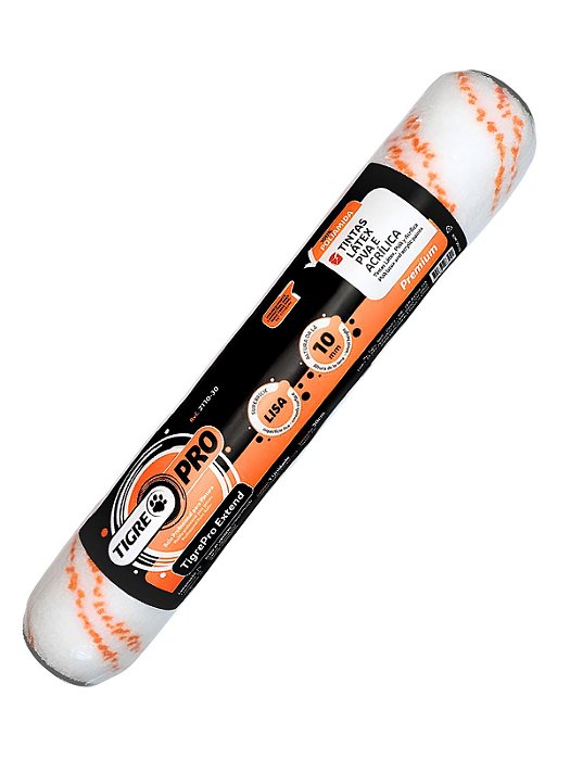 Rolo Para Pintura Tigre Pro 30 cm Com Manta De 10 mm 2110-30