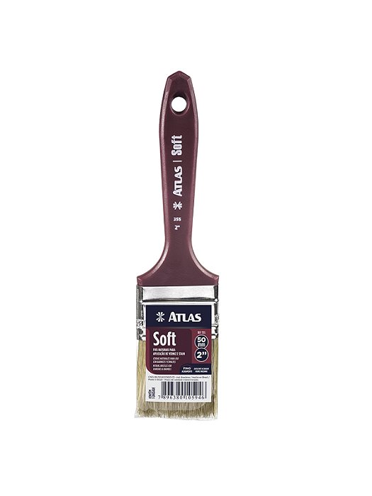 Trincha Soft Cerdas Naturais 2 Polegadas 355/5 - Atlas