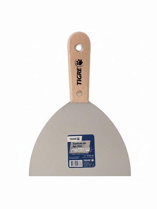 Espatula Em Aço Inox Para Massa Gesso E Textura 15 Cm 2153-6 Tigre
