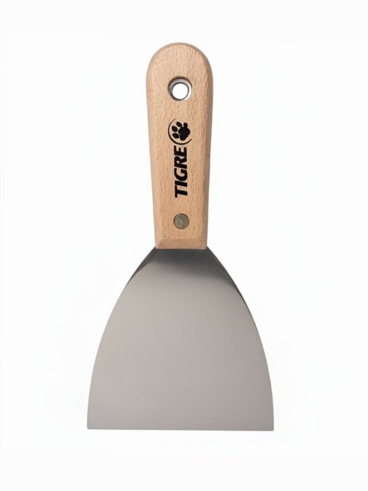 Espatula Em Aço Inox Para Massa Gesso E Textura 10 Cm 2153-4 Tigre