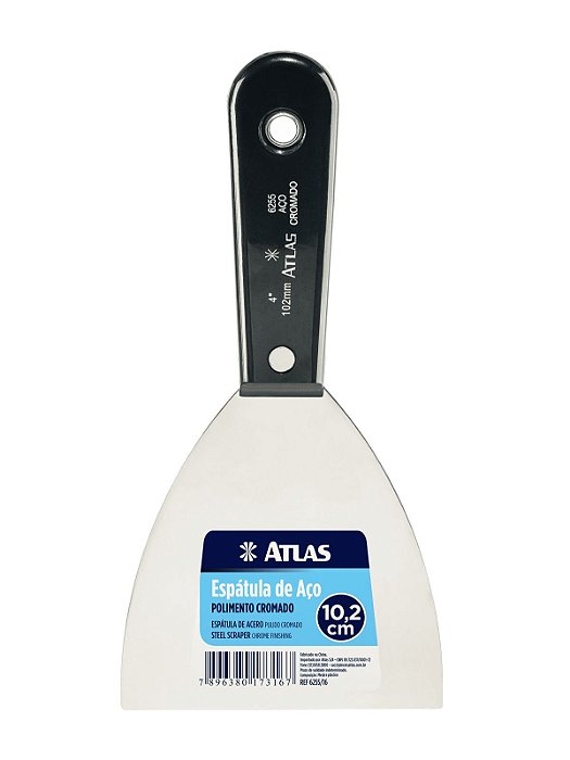 Espatula Para Pintura Aço Cromado 10Cm 6255/16 - Atlas