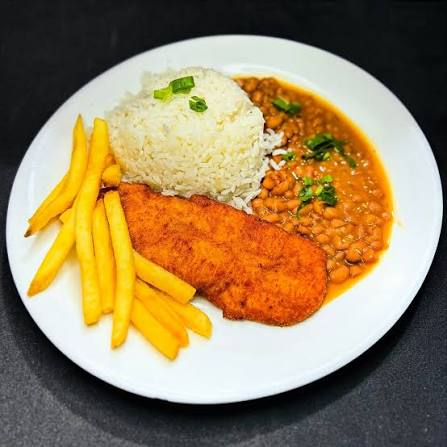 Filé de Frango à milanesa.