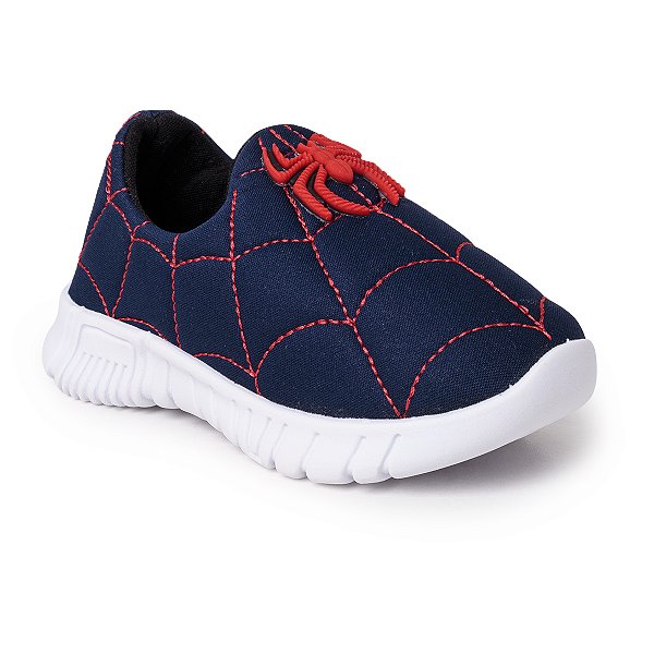 Tênis Infantil Menino Aranha Spider Calce Fácil Ultra Leve