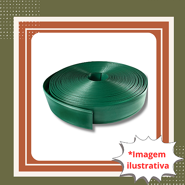 Divisor de Solo com Borda Oval Verde – Vendido por Metro