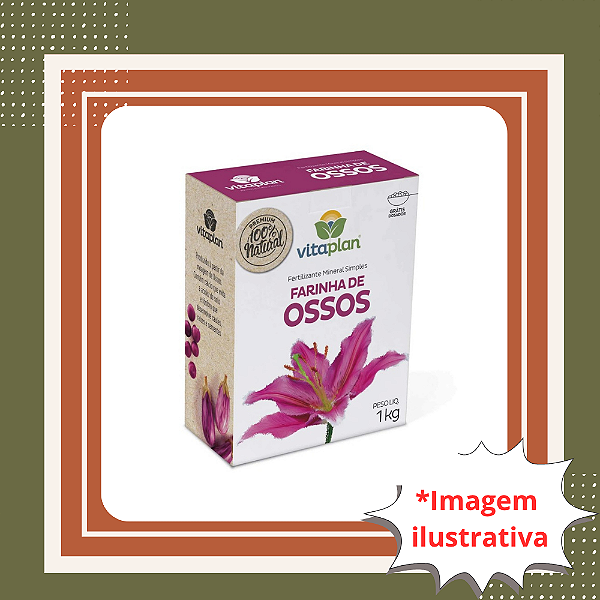 Farinha de Osso 1kg – Vitaplan | Fortalecimento e Floração das Plantas