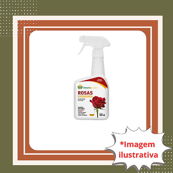 Fertilizante Foliar para Rosas Vitaplan Spray – Pronto Uso 500 ml | Floração Intensa e Plantas Mais