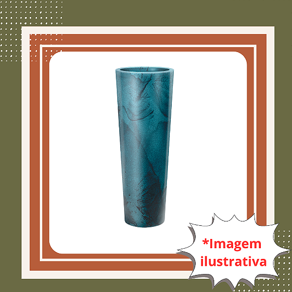 Vaso Decorativo Terraza Classic Cone – Cor Guatemala 27,5 litro | Design Moderno para Jardins e Ambi