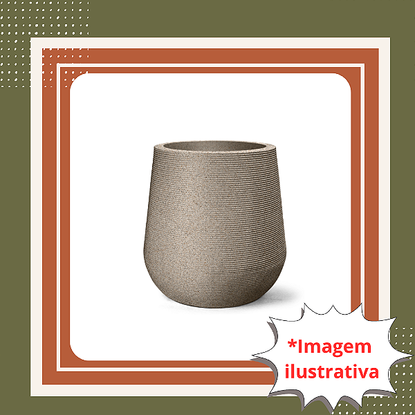 Vaso Redondo Riscatto – Cor Granito | 52 litros