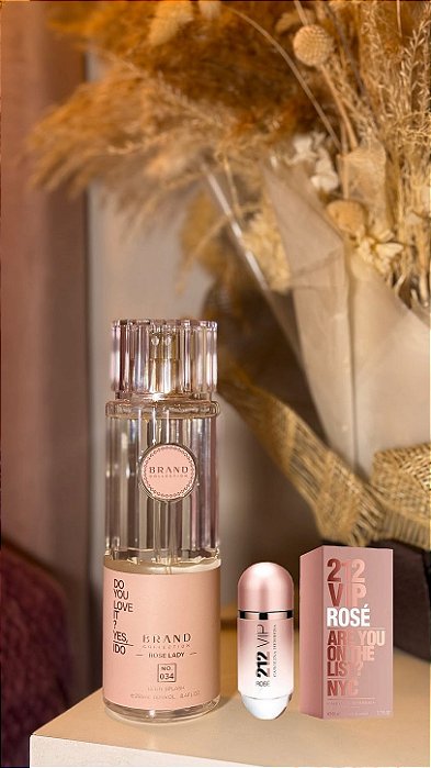 Body Splash Brand Collection 034 - Inspiração 212 VIP Rosé - 250ml