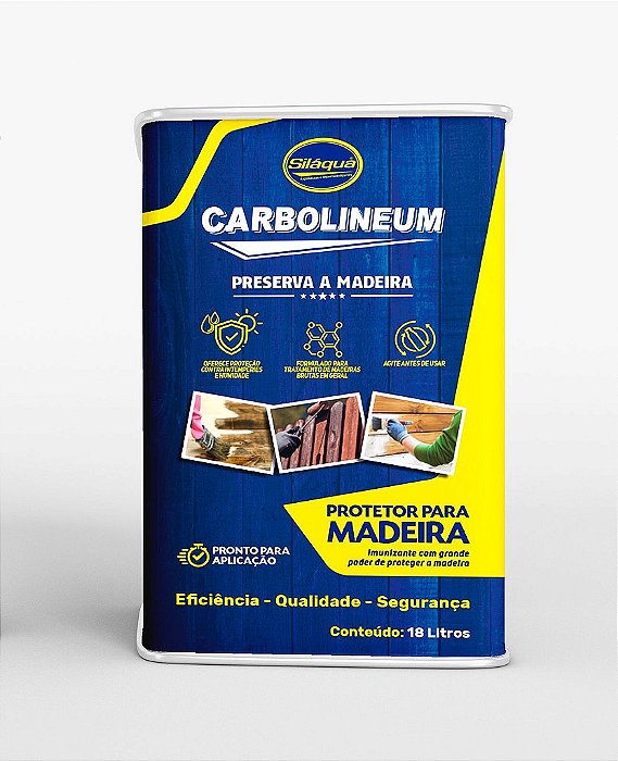 Carbolineum 18L Silaqua – Impermeabilizante e Preservativo para Madeiras