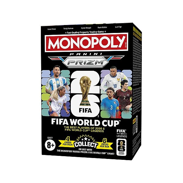 JOGO MONOPOLY PANINI PRIZM FIFA EDITION BOOSTER PACK 1 - HASBRO